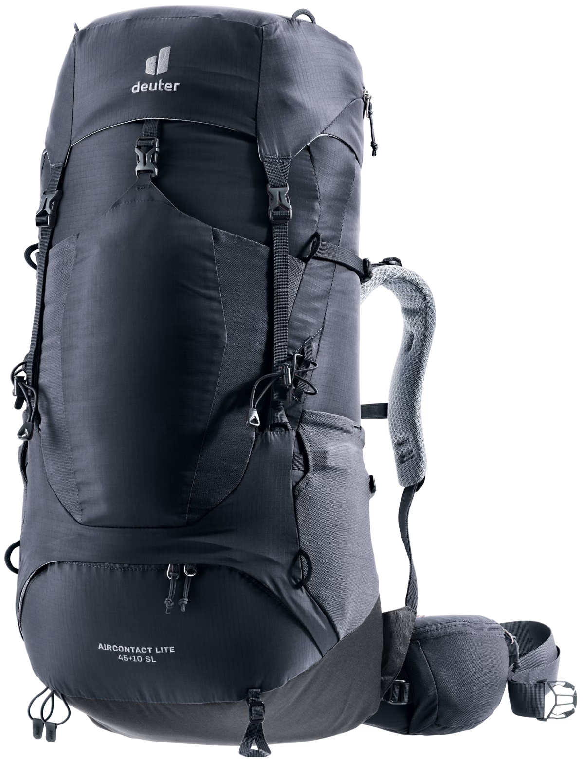 deuter aircontact lite 45 + 10 sl black graphite s l deuter aircontact lite 45 + 10 sl black graphite s l