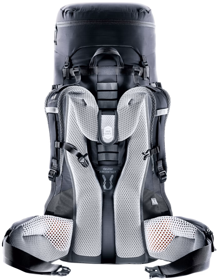 deuter aircontact lite 45 + 10 sl black graphite s l