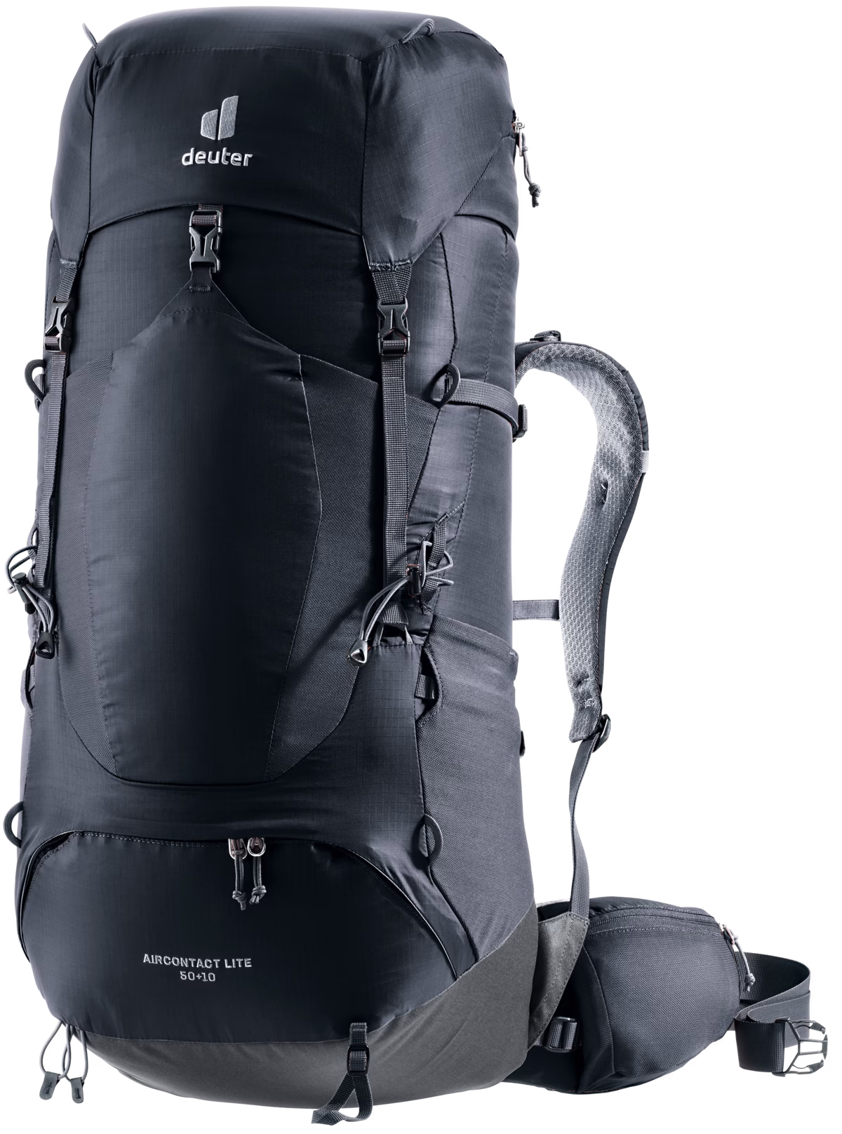 deuter aircontact lite 50 + 10 black graphite s l deuter aircontact lite 50 + 10 black graphite s l