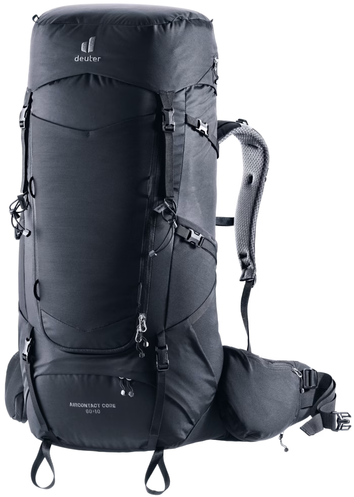 deuter aircontact core 60+10 black s l