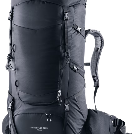 deuter aircontact core 70+10 black s l