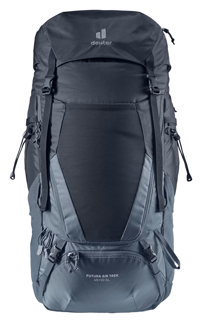 deuter futura air trek 45+10 sl black graphite s l