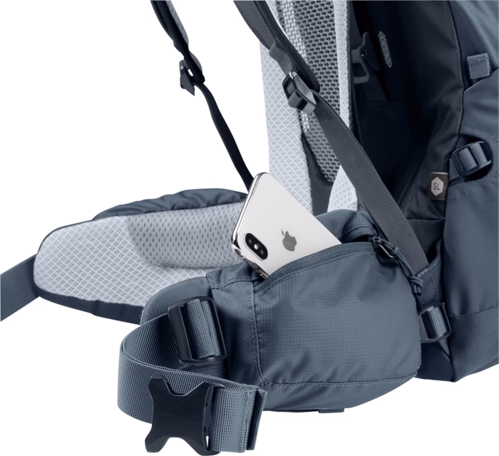 deuter futura air trek 45+10 sl black graphite s l