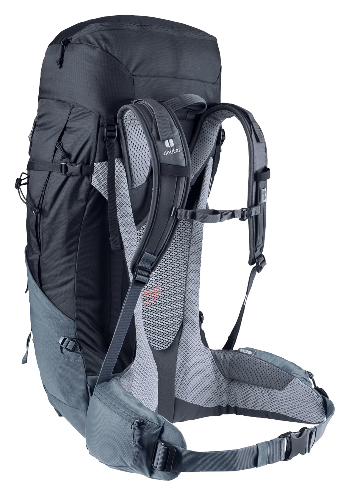 deuter futura air trek 50+10 black graphite s l