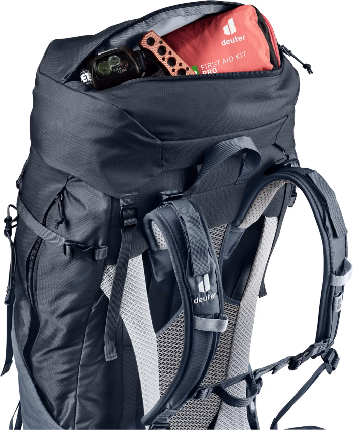 deuter futura air trek 55+10 sl black graphite s l