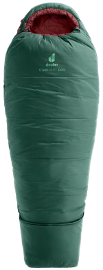 deuter starlight pro seagreen redwood m zipper left