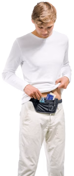 deuter security money belt i black