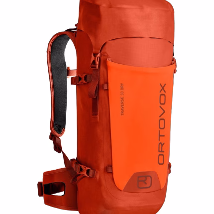ortovox traverse 30 dry men desert orange 30 liter