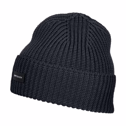 ortovox cozy rib beanie black raven unisex