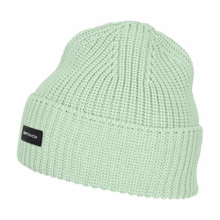 ortovox cozy rib beanie green acid unisex