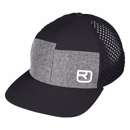 ortovox logo air trucker cap black raven unisex