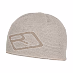 ortovox merino logo knit beanie white tea unisex