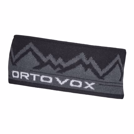 ortovox peak headband black raven unisex