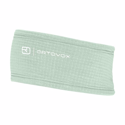 ortovox fleece grid headband green acid unisex