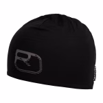 ortovox 120 cool tec logo beanie black raven unisex