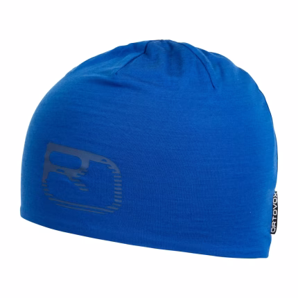 ortovox 120 cool tec logo beanie blue note unisex