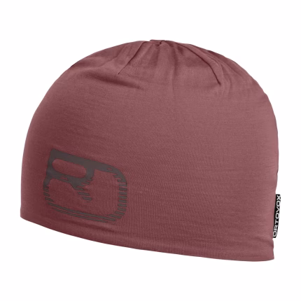 ortovox 120 cool tec logo beanie chestnut unisex