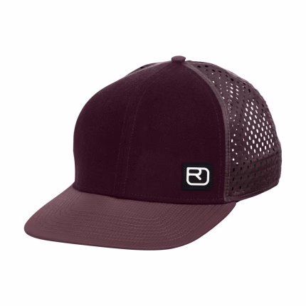 ortovox logo air trucker cap chestnut 58cm