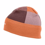 ortovox patchwork beanie faded tangerine unisex