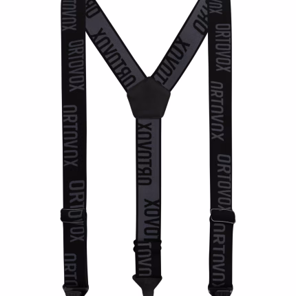 ortovox logo suspenders black raven unisex