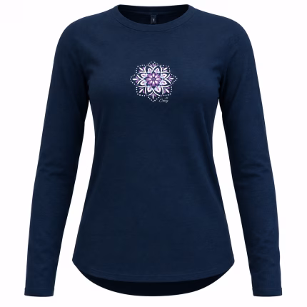 crazy long sleeved logo woman