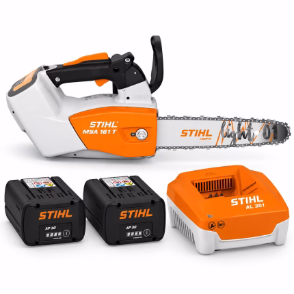 stihl set msa 161 t 30 cm con 2 batterie ap 30 e caricatore al 301