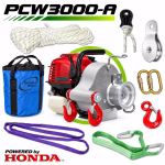 portable winch pcw3000 a kit verricello a fune